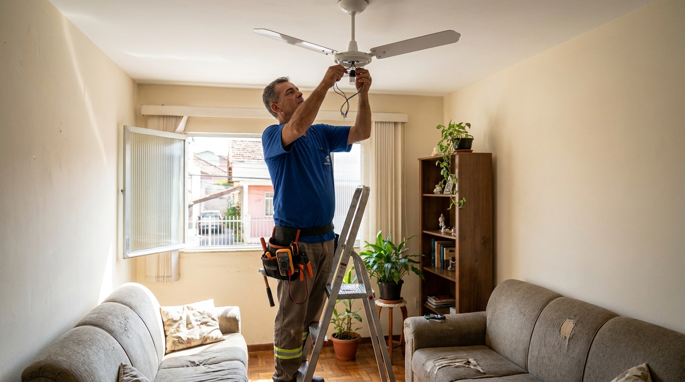 Montagem de Ventilador em Diadema‑SP